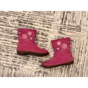 UGG Toddler girls size 7.5 Pink Floral Boots S/N 1003095T